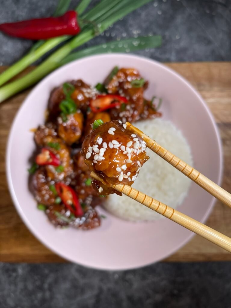 Panda Express Like Sticky and Sweet Orange Chicken With Rice